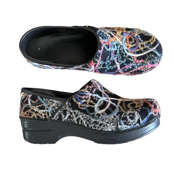 dansko confetti clogs
